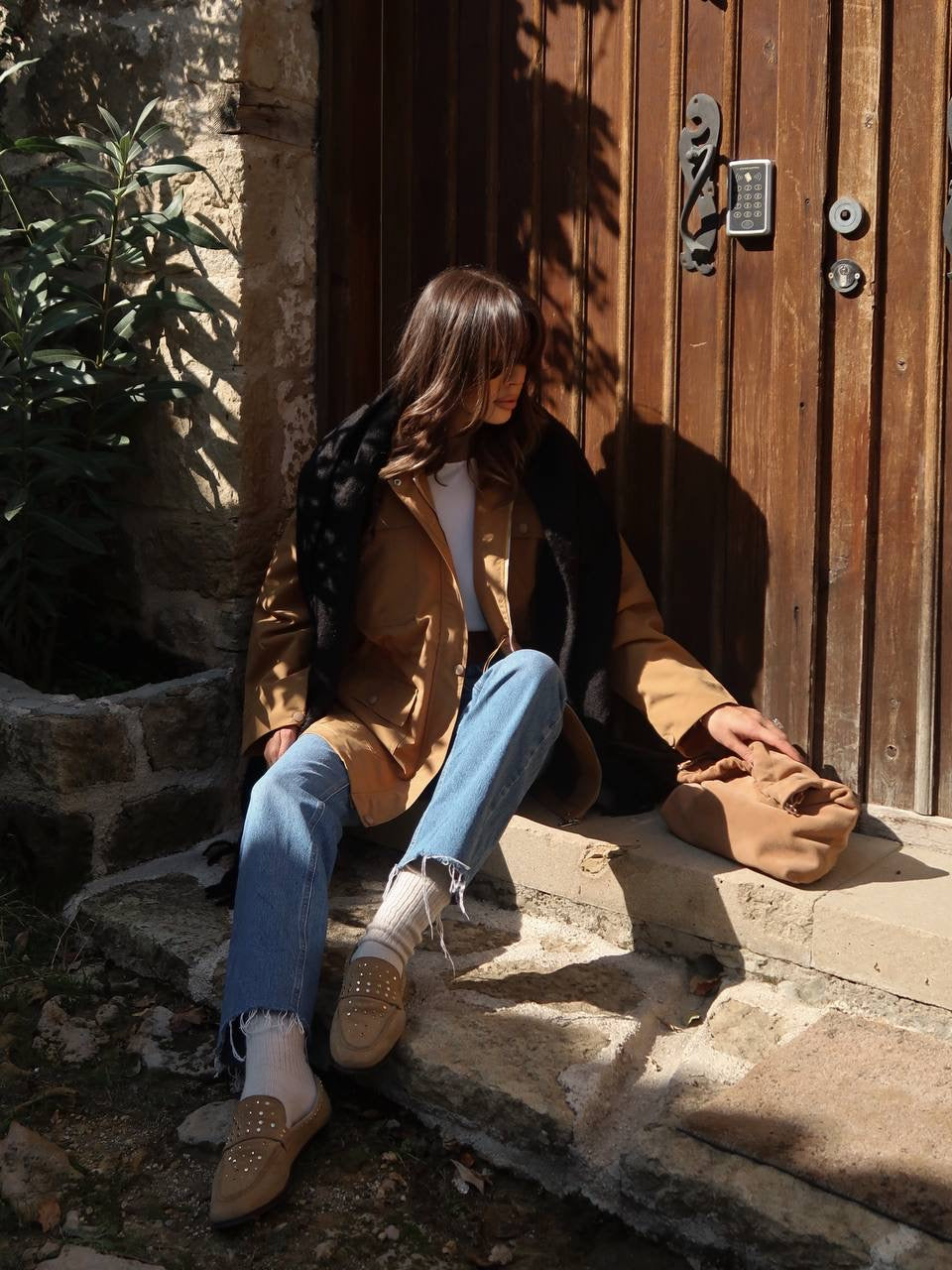 جكيت بني كاروهات - KP7107