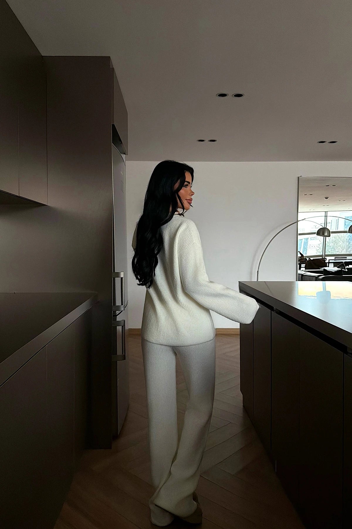 طقم جرزة بأزرار مع بنطلون ابيض - KP1504