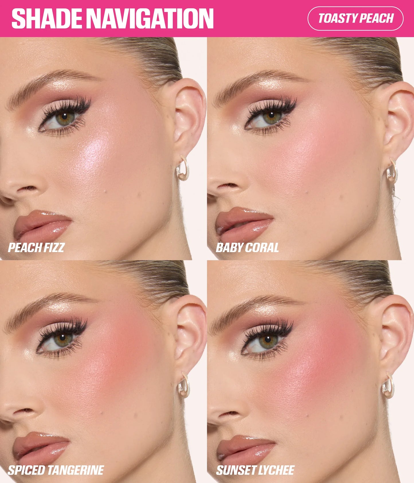 Huda Beauty TOASTY PEACH Blush Filter Kit- KB