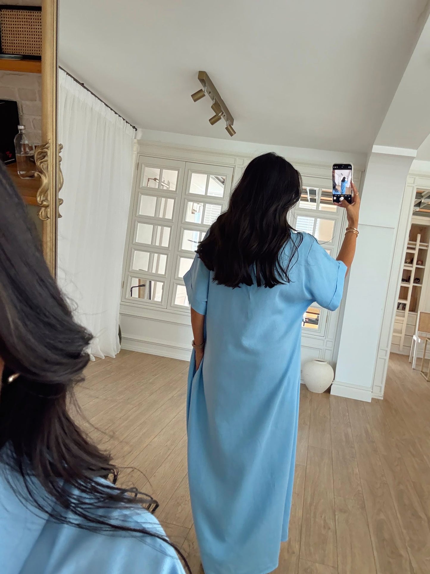 فستان لاكوست ازرق - KP2194