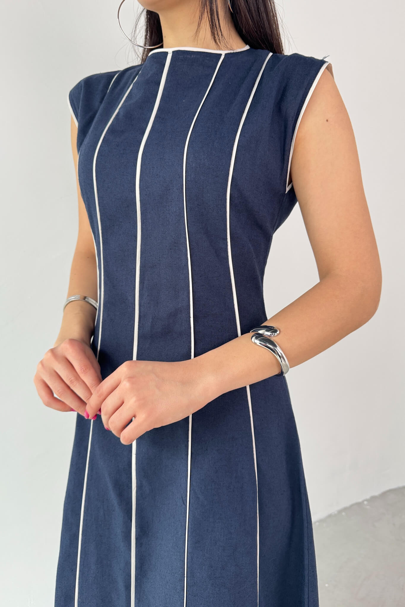 فستان كحلي - KP2133