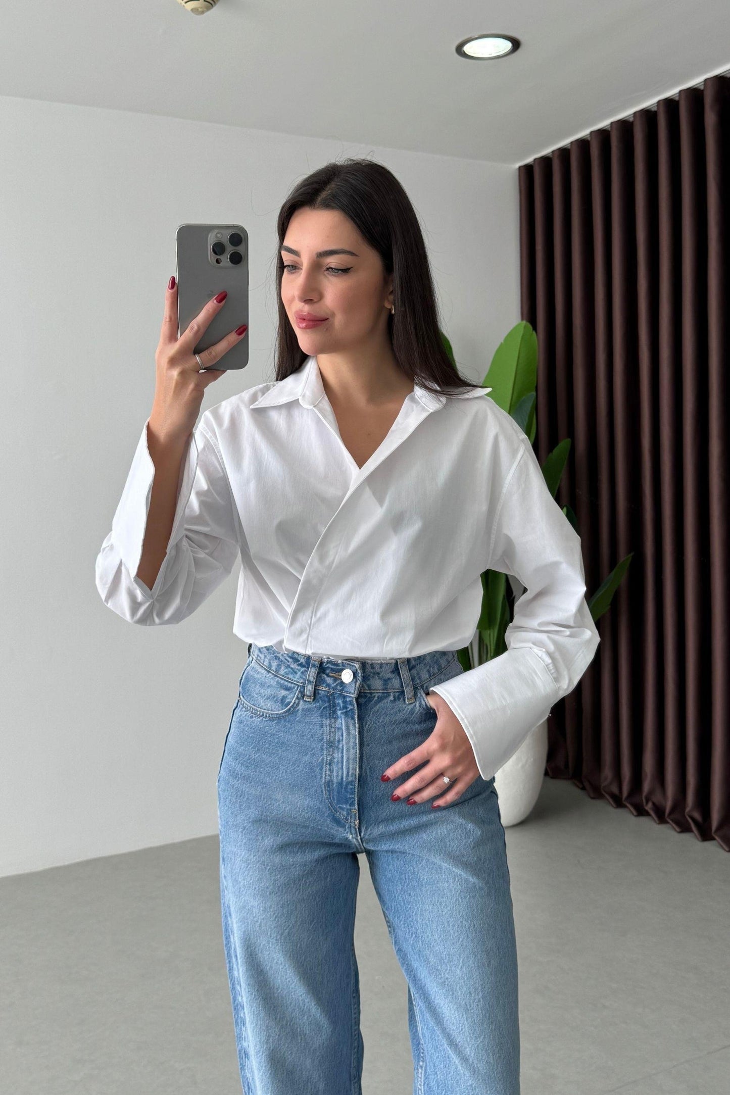 قميص ربط ابيض - KP4377