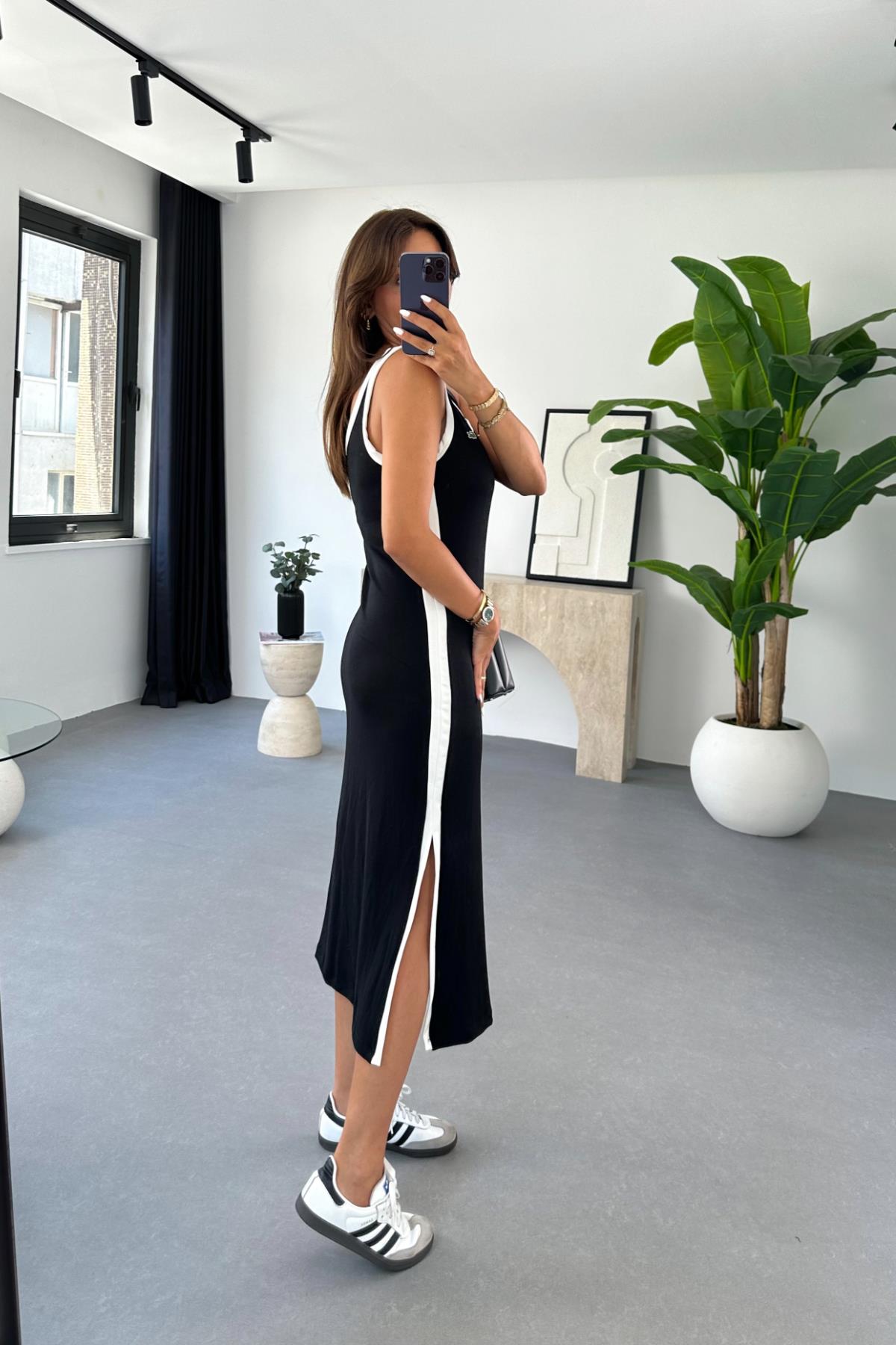 فستان لاكوست اسود - KP2134