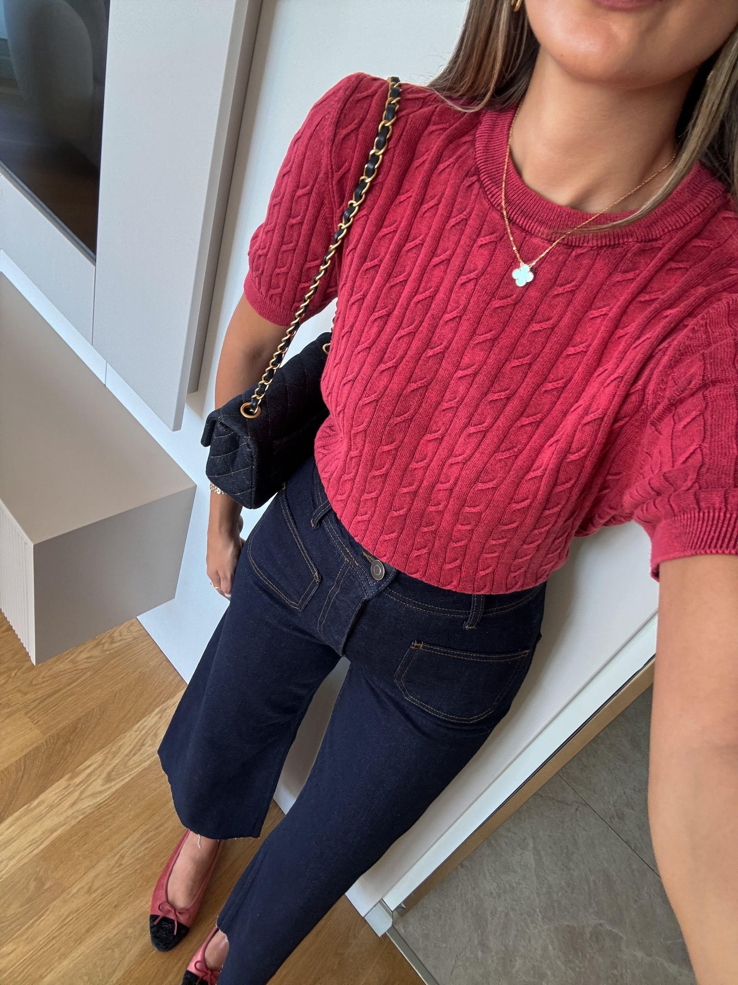 بلوزة احمر Massimo Dutti - KP4264