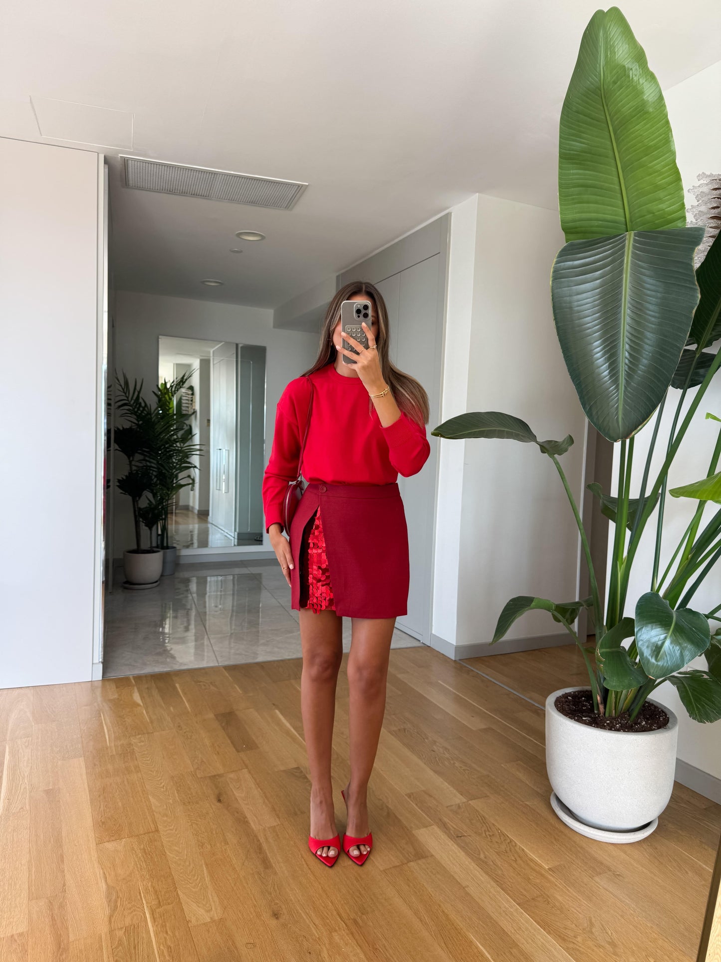 تنورة احمر - KP6019