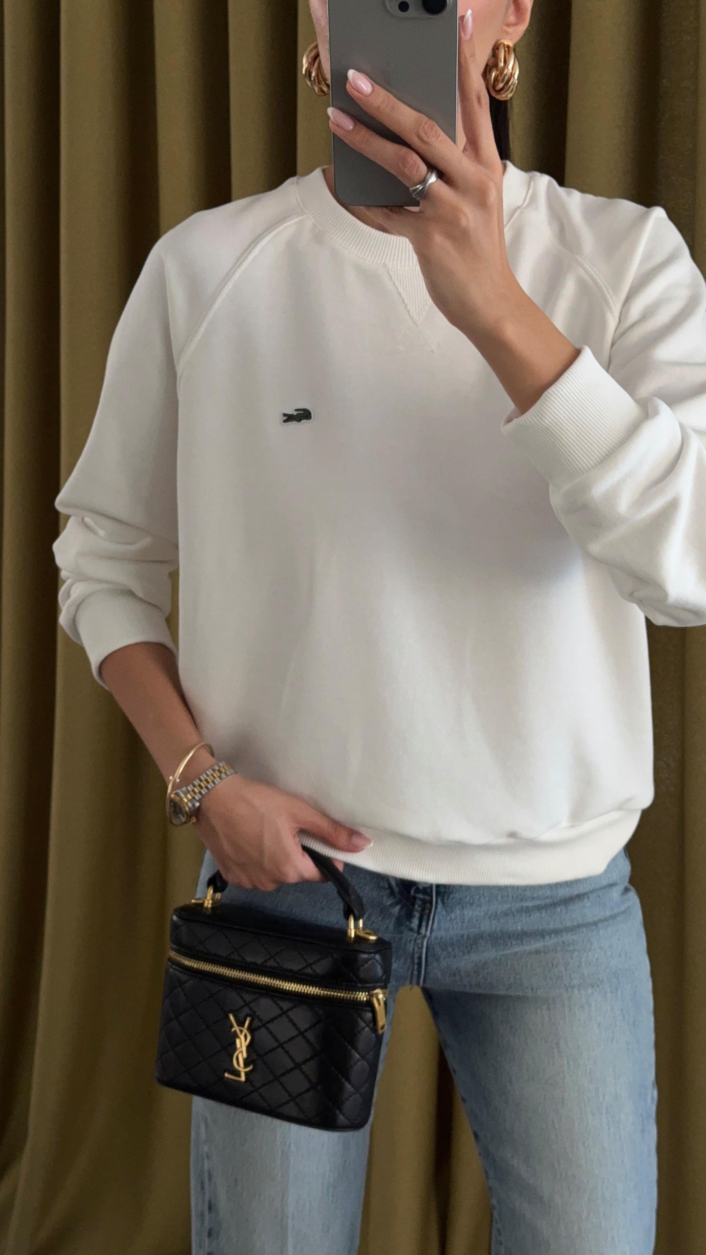 بلوزة لاكوست ابيض - KP4259