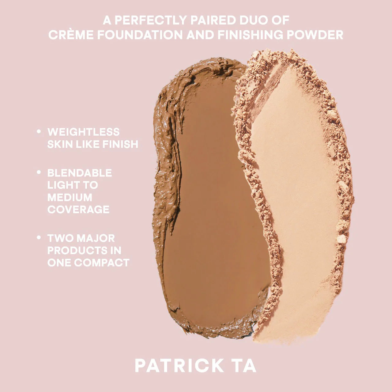 PATRICK TA Major Skin Crème Foundation and Finishing Powder Duo MEDIUM 1 - KB