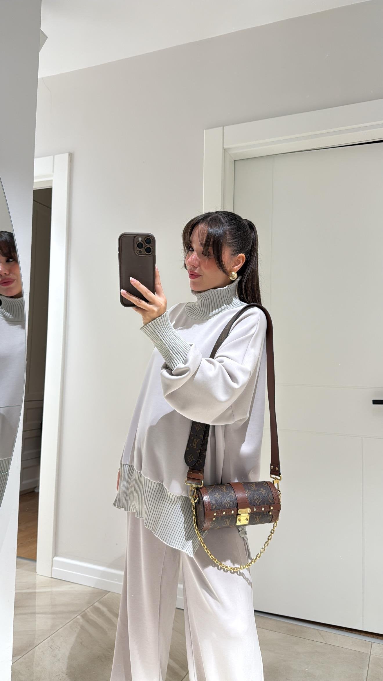 طقم قبة بيج بسحاب - KP1410