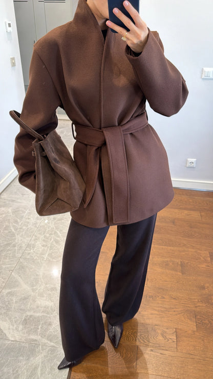 جكيت ربط بني - KP7092