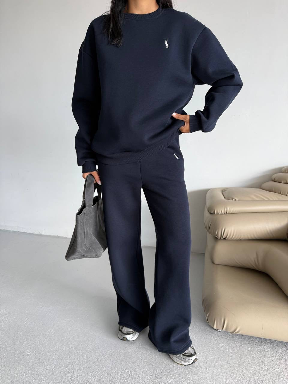 طقم بولو كحلي - KP1382