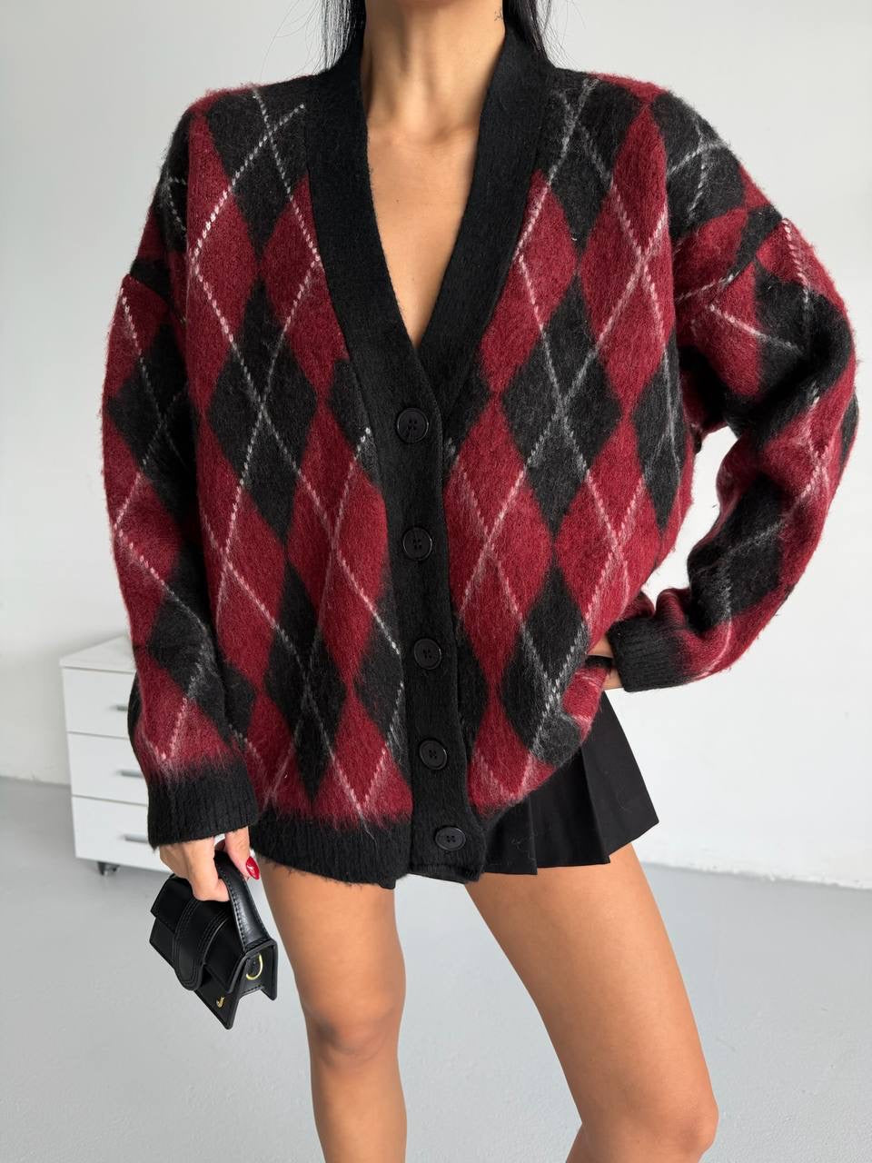 جرزة اسود وخمري - KP4386