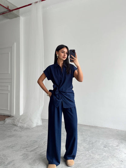 طقم يومي كحلي - KP1210