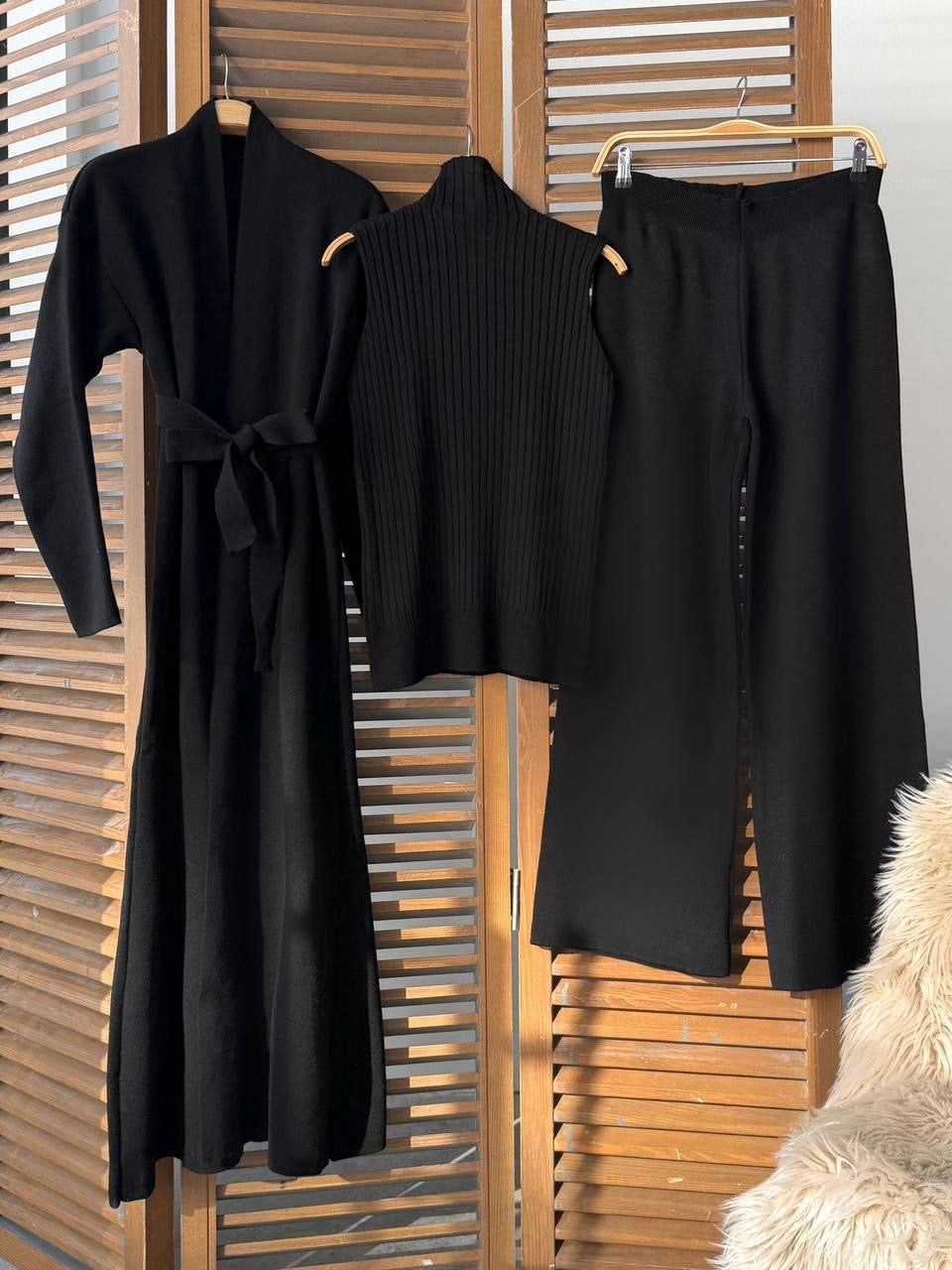 طقم 3 قطع اسود - KP1468