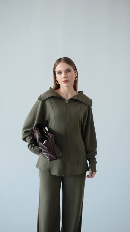 طقم عملي زيتي - KP1473