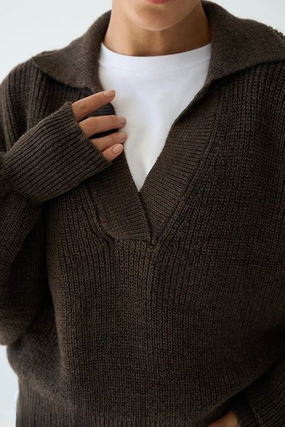 بلوزة بني - KP4251