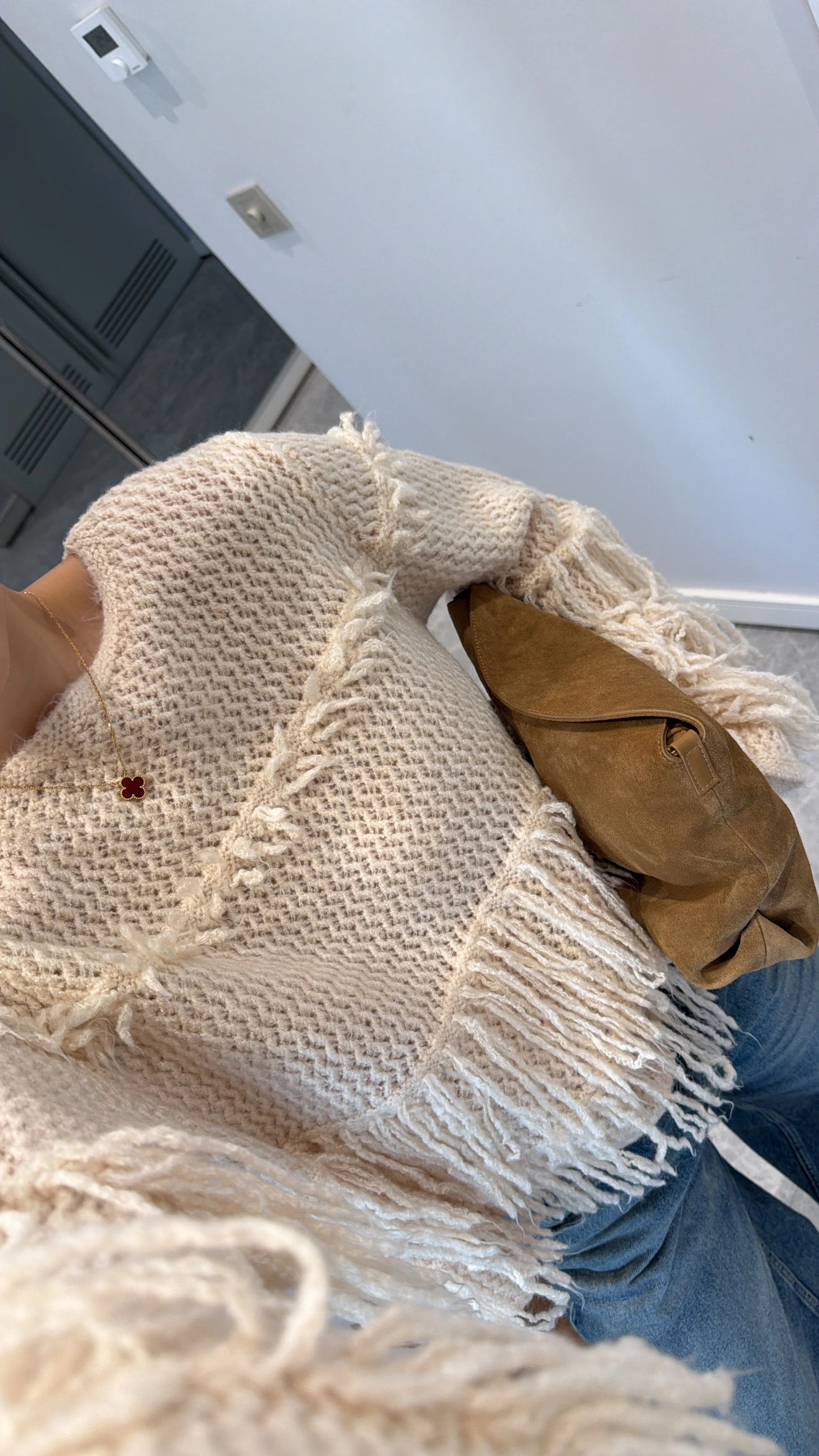 بلوزة صوف بيج - KP4281