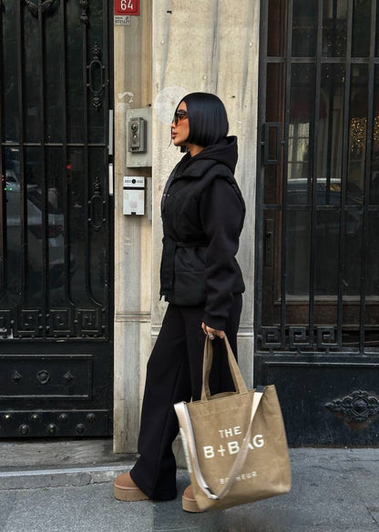 طقم 3 قطع اسود Mui mui - KP1475