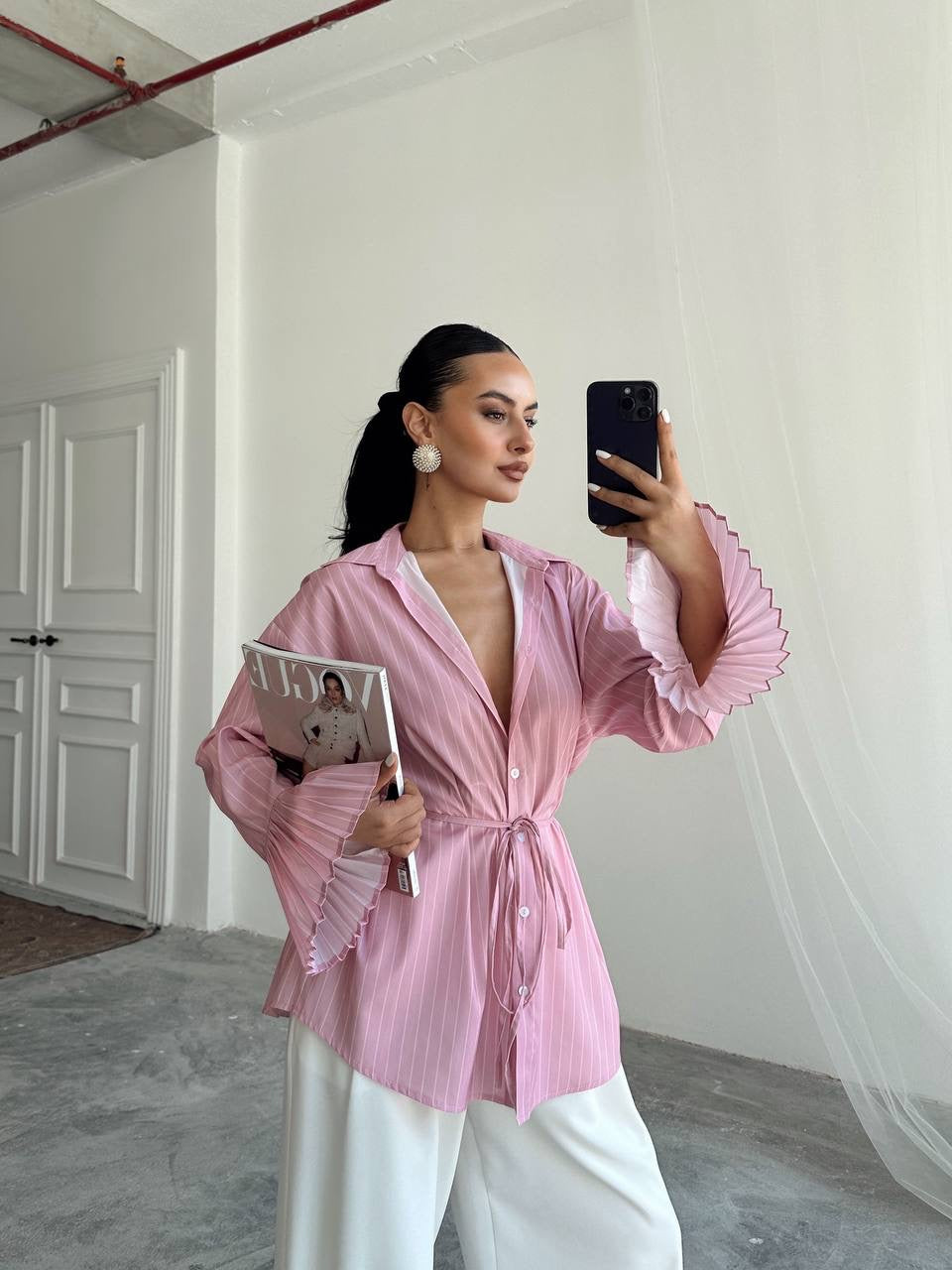 قميص زهري - KP4179