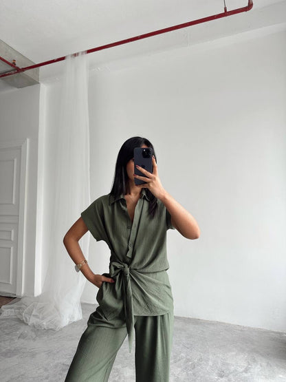 طقم يومي زيتي - KP1210