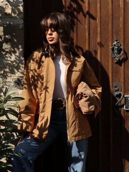 جكيت بني كاروهات - KP7107