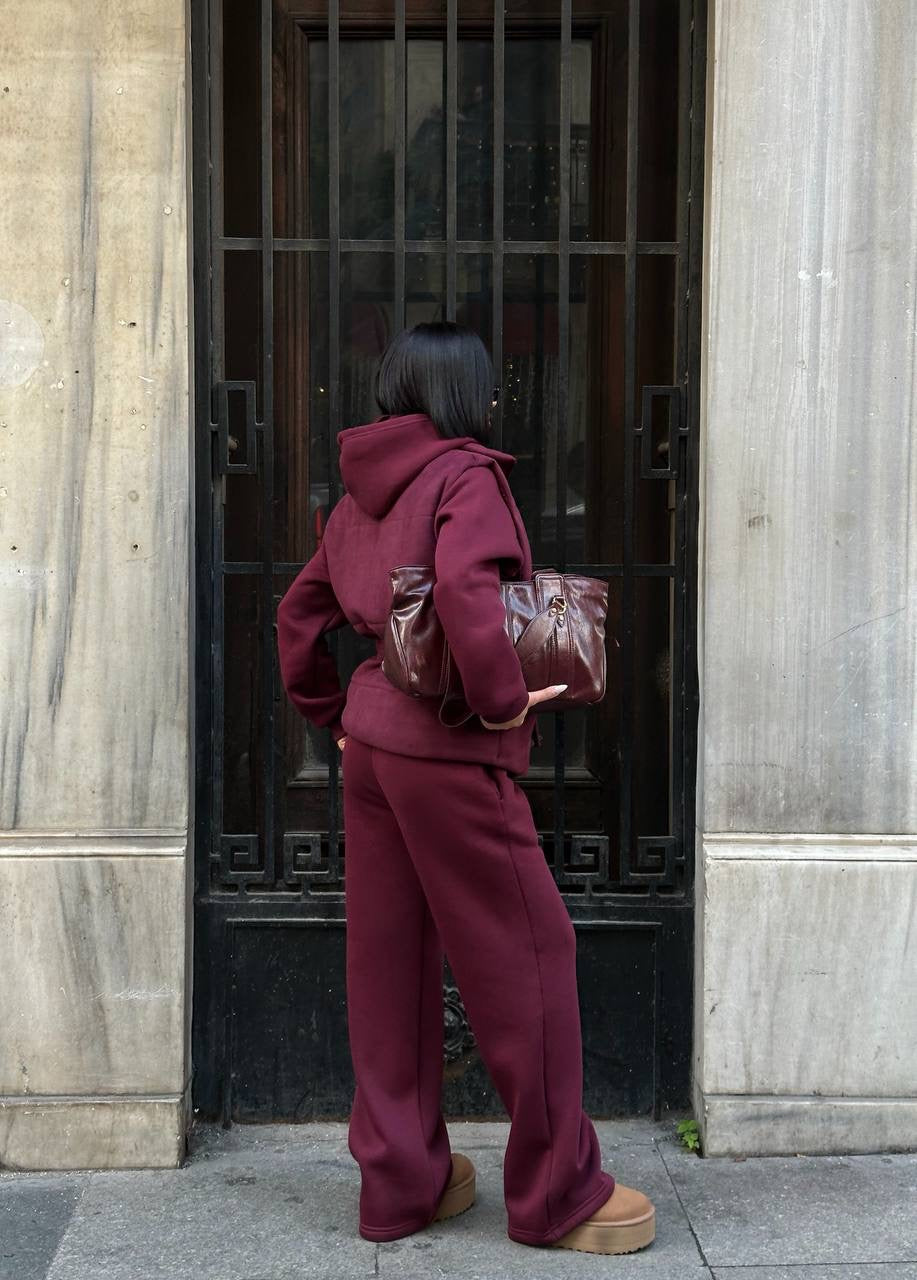 طقم 3 قطع خمري Mui mui - KP1475