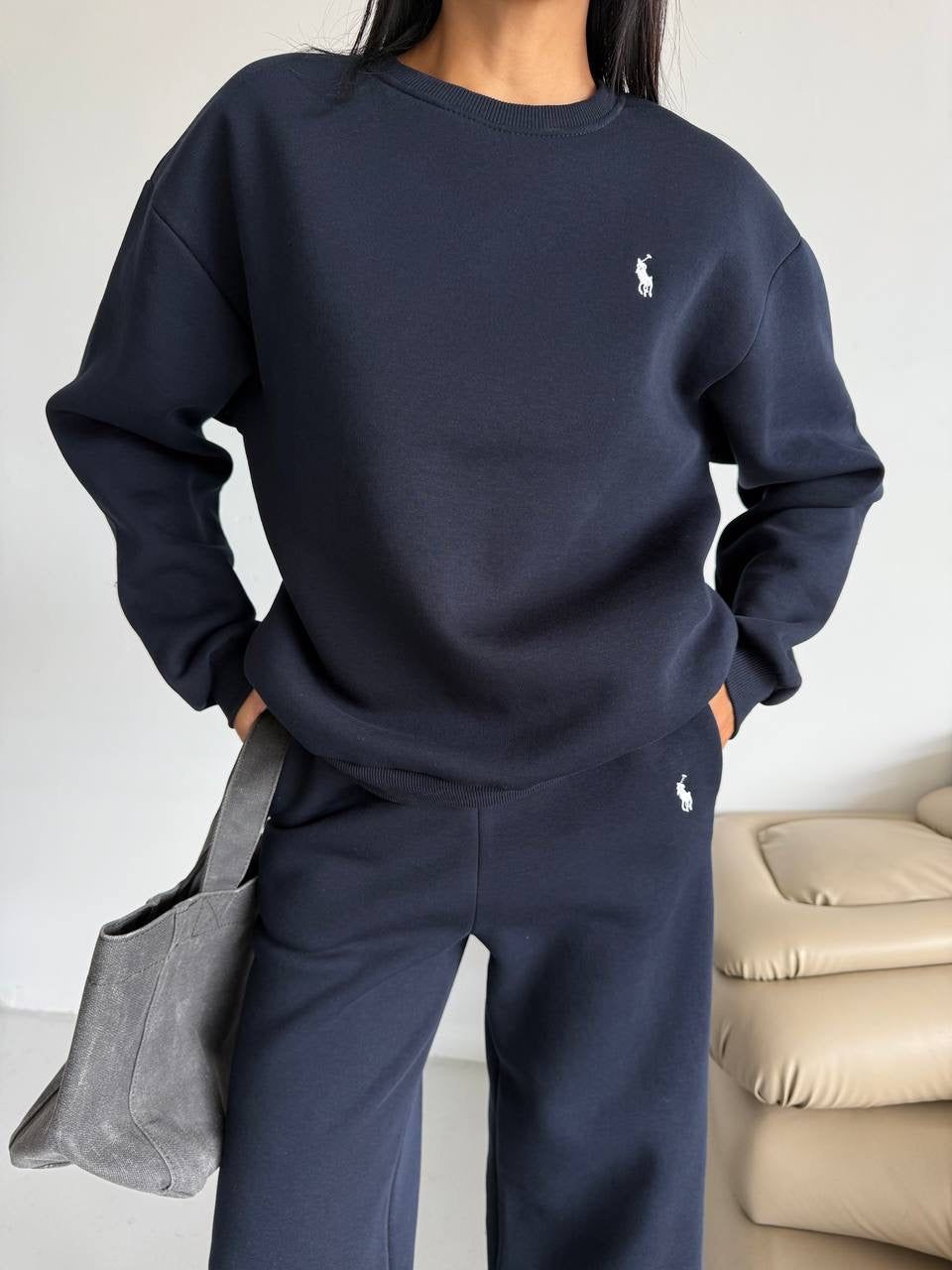 طقم بولو كحلي - KP1382