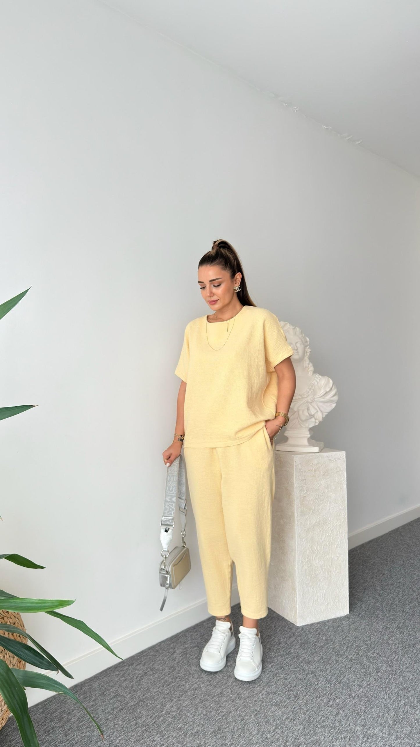 طقم يومي اصفر - KP1307