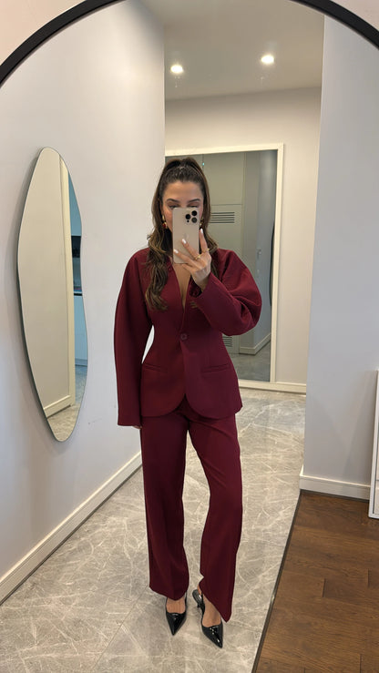 طقم رسمي خمري - KP1230