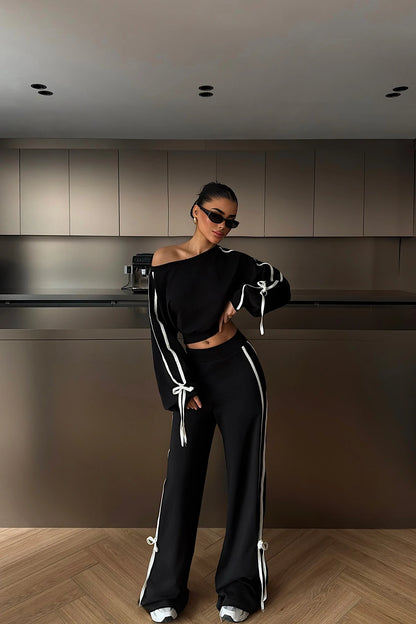 طقم اسود شبر - KP1503