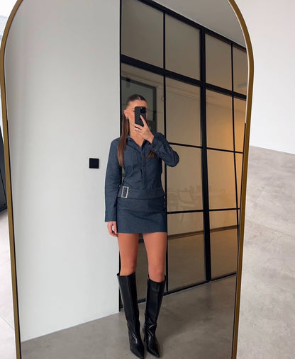 فستان ميني جينز