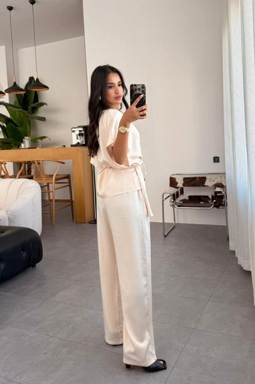 طقم ستان بيج - KP1381