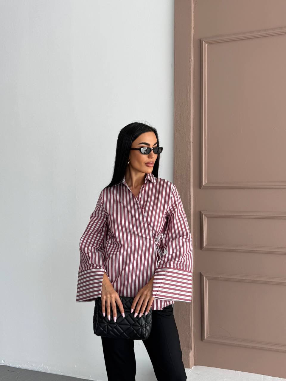 قميص مخطط كرميدي - KP4219