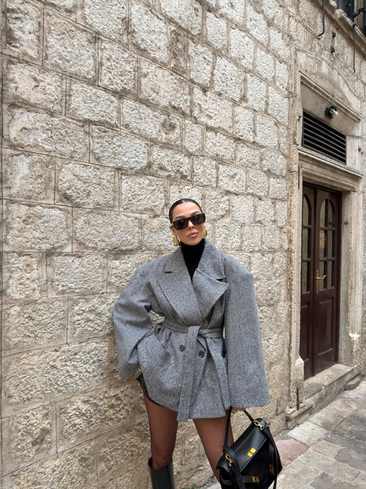 جكيت سكني بحزام - KP7170