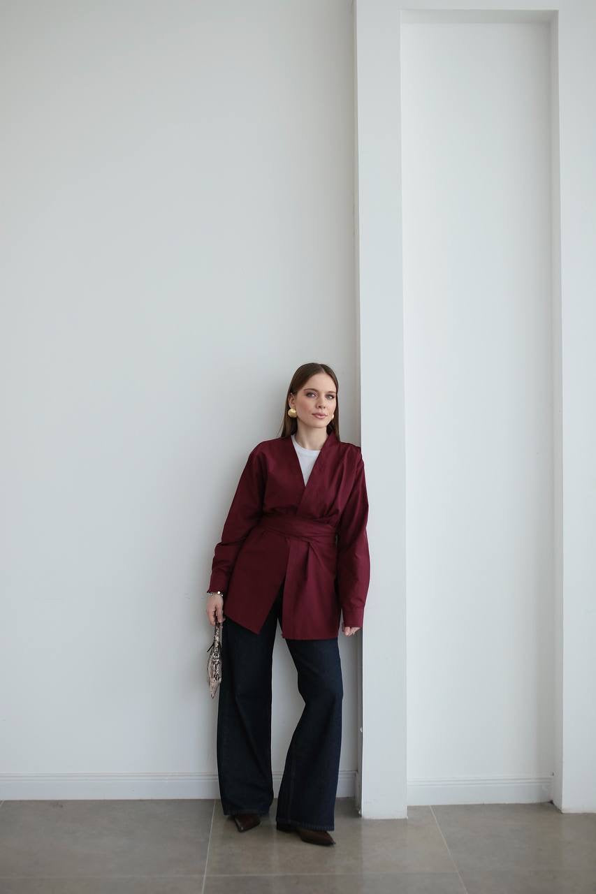 قميص خمري - KP4203