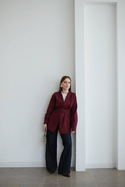 قميص خمري - KP4203