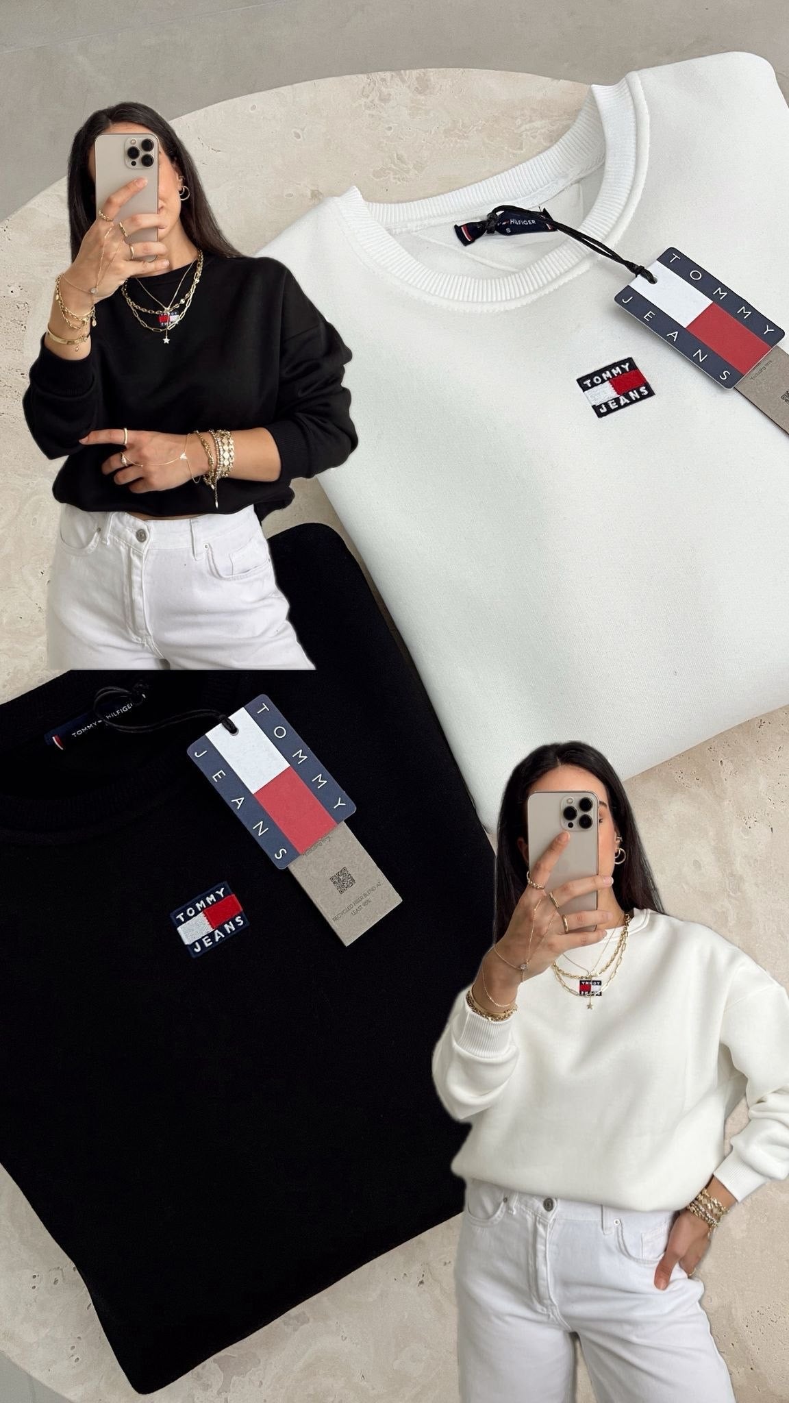 بلوزة اسود تومي Tommy  - KP4302