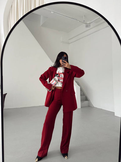 طقم رسمي خمري - KP1178