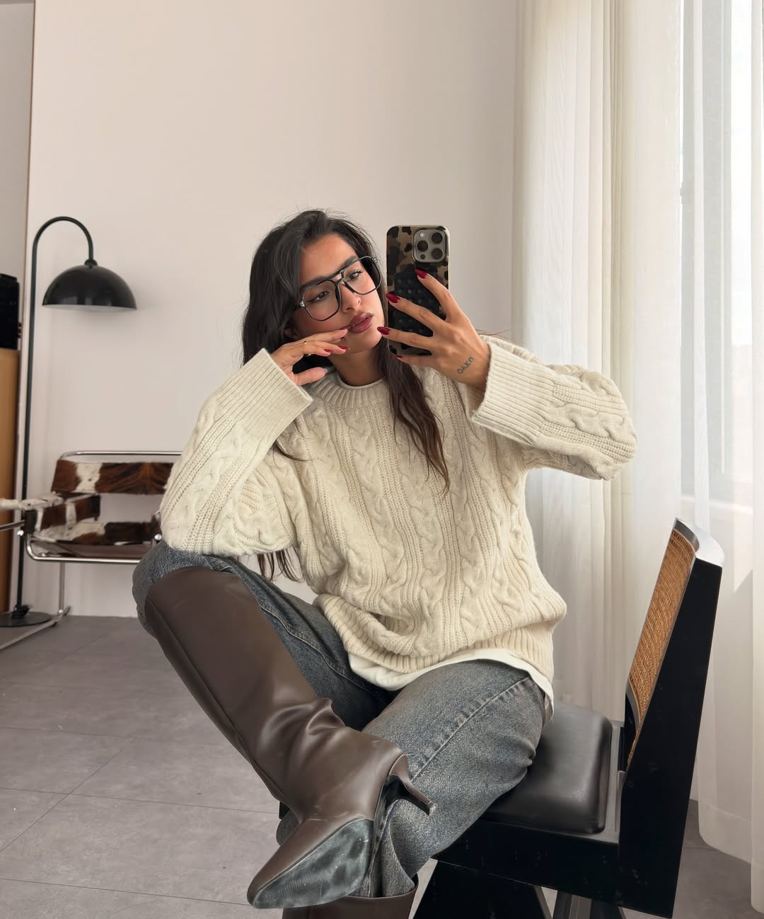 بلوزة مجدلة بيج - KP4270