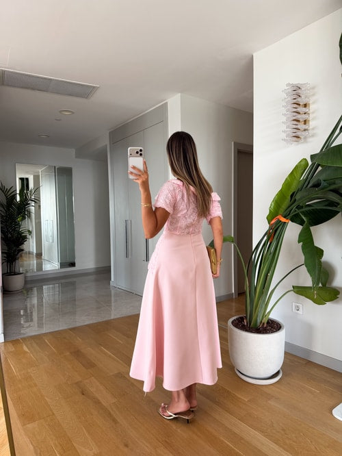 فستان خرز زهري - KP2408