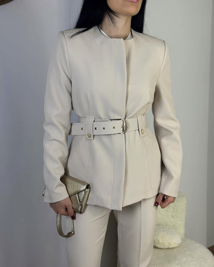 طقم رسمي بيج - KP1196