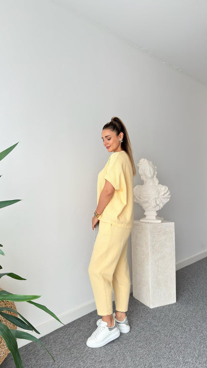 طقم يومي اصفر - KP1307