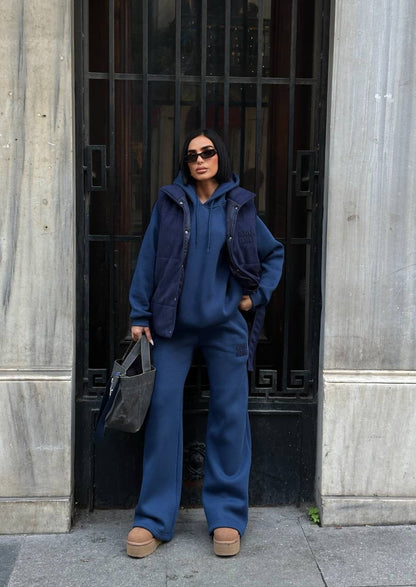 طقم 3 قطع كحلي Mui mui - KP1475