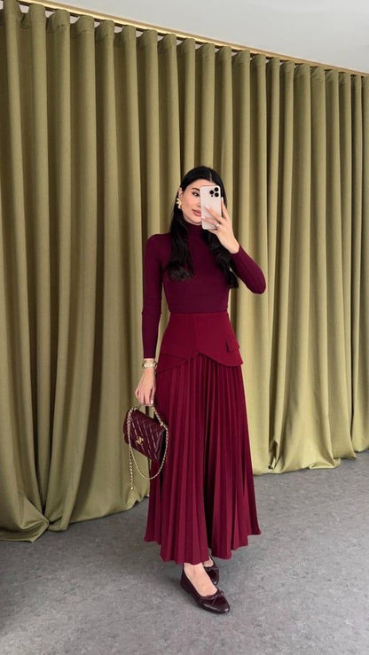 تنورة خمري - KP6008