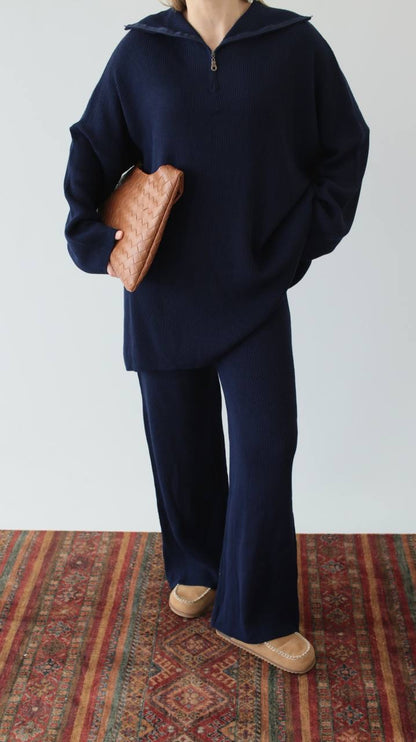 طقم كحلي بسحاب - KP1436