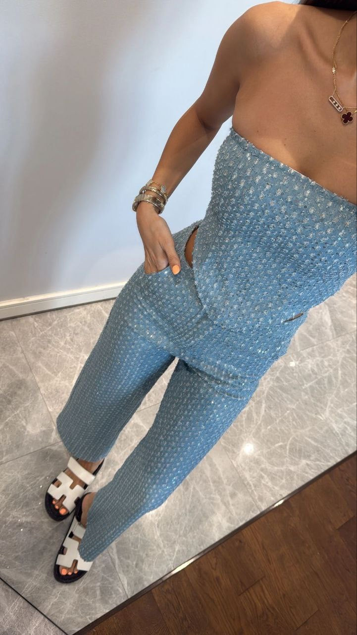 طقم ازرق - KP1258