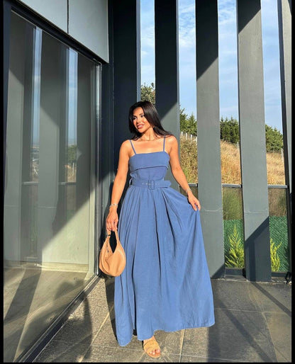 فستان ازرق - KP2122