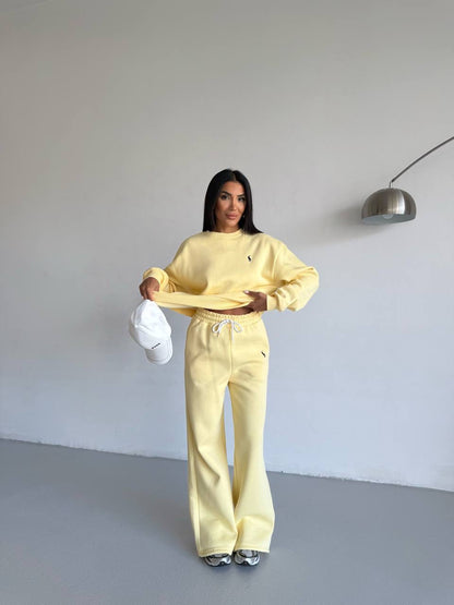 طقم بولو اصفر - KP1382