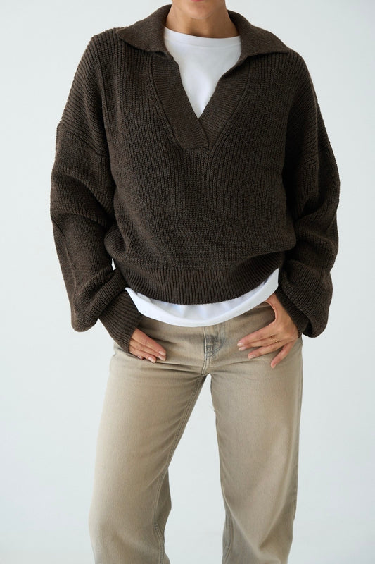 بلوزة بني - KP4251