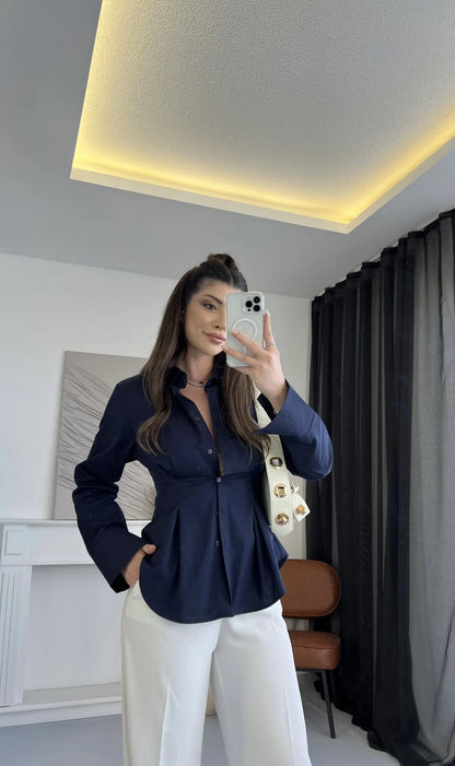 قميص كحلي - KP4216