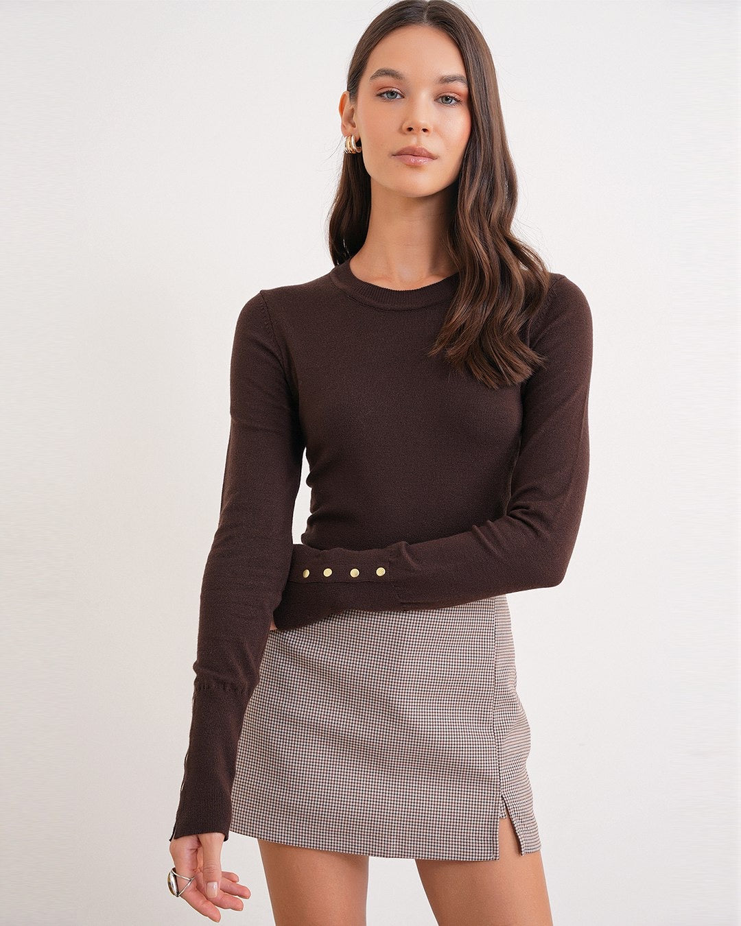 بلوزة بني - KP4279